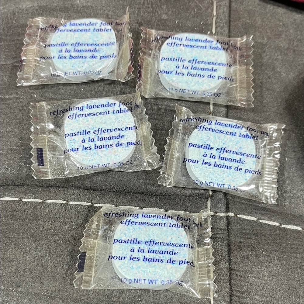 Yves Rocher Lavender Effervescent Foot Tablets bundle of 5